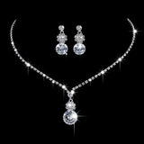 Beauty CYGlobal ™- Duo Collier & Boucles d'oreilles  CRYSTAL