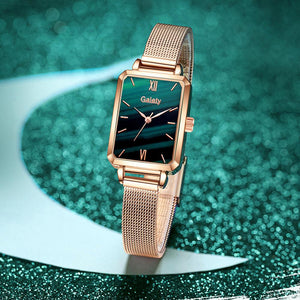 Beauty CYGlobal ™- Duo Montre à Quartz & Bracelet Gaiety  DIAMANT DORE