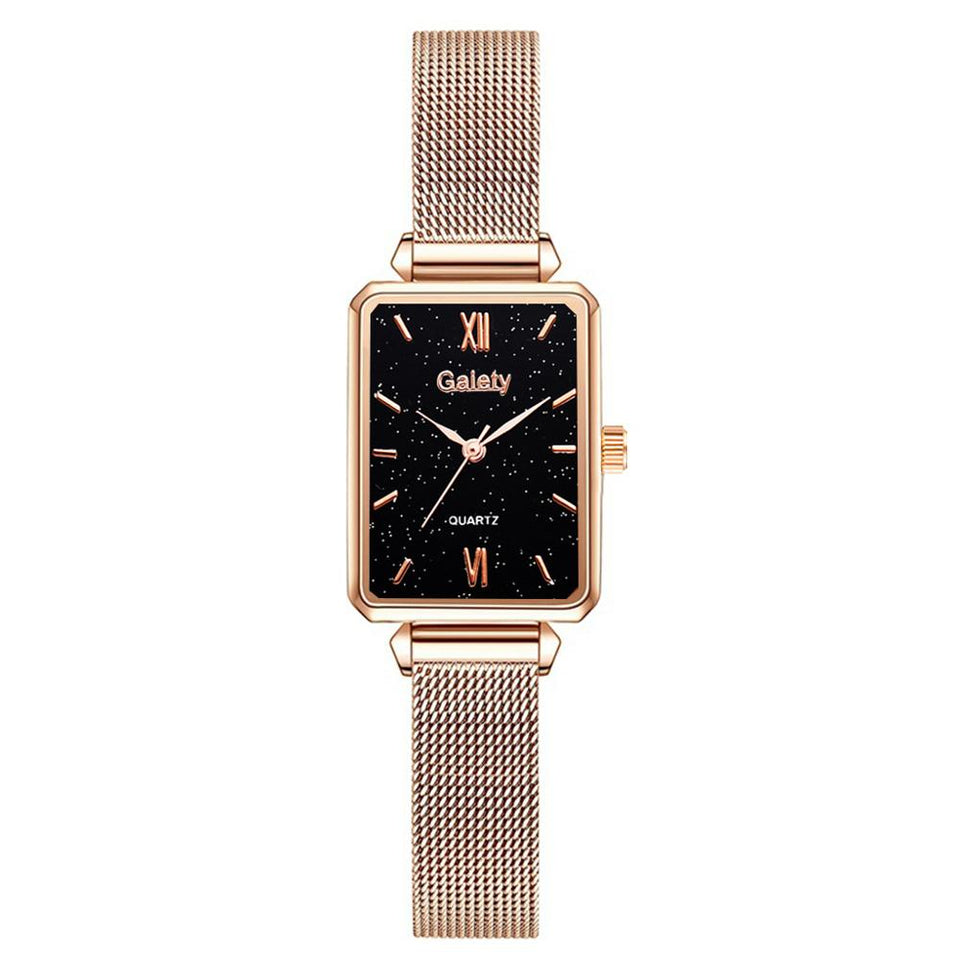 Beauty CYGlobal ™- Duo Montre à Quartz & Bracelet Gaiety  DIAMANT DORE