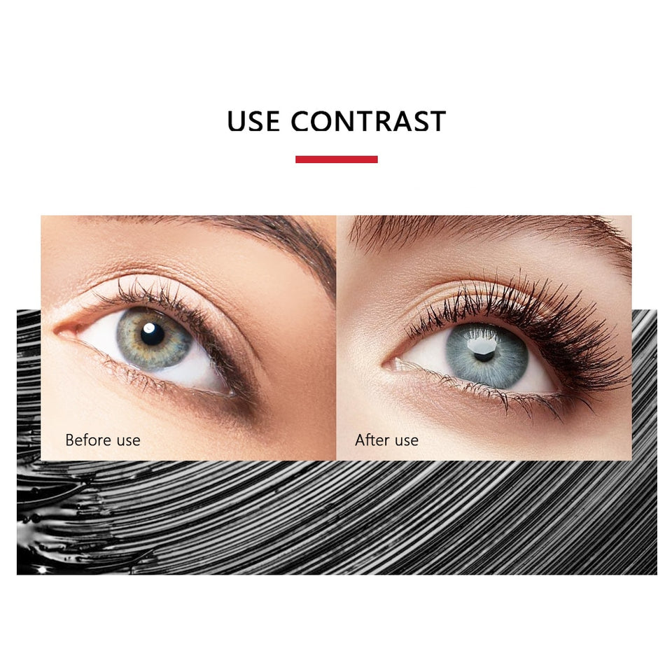 Beauty CYGloba ™- QIBEST Mascara noir cils Mascara 4D