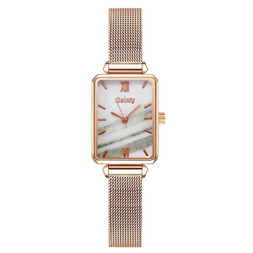 Beauty CYGlobal ™- Duo Montre à Quartz & Bracelet Gaiety  DIAMANT DORE