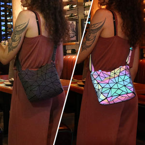 CY GLOBAL™- Sac  à main  holographique lumineux géométrique