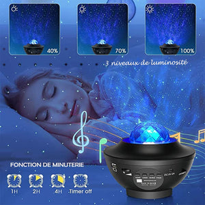 Beauty CYGlobal ™- Projecteur laser Galaxy "ciel étoilé" connecté avec haut-parleurs