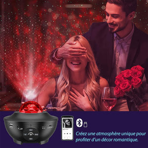 Beauty CYGlobal ™- Projecteur laser Galaxy "ciel étoilé" connecté avec haut-parleurs